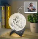 Personalised 3D Moon Lamp for family, friend(14cm,16 colours)