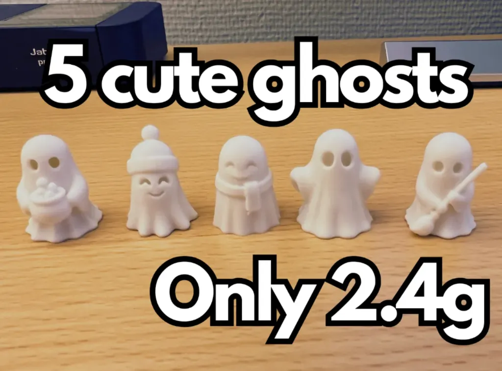 Cute Halloween ghosts - 5 cute and chunky ghosts